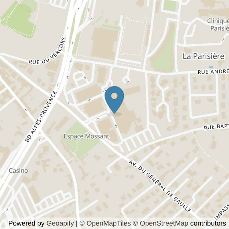 Map: location of L'Appart Fitness Bourg-de-Péage in Bourg-de-Péage