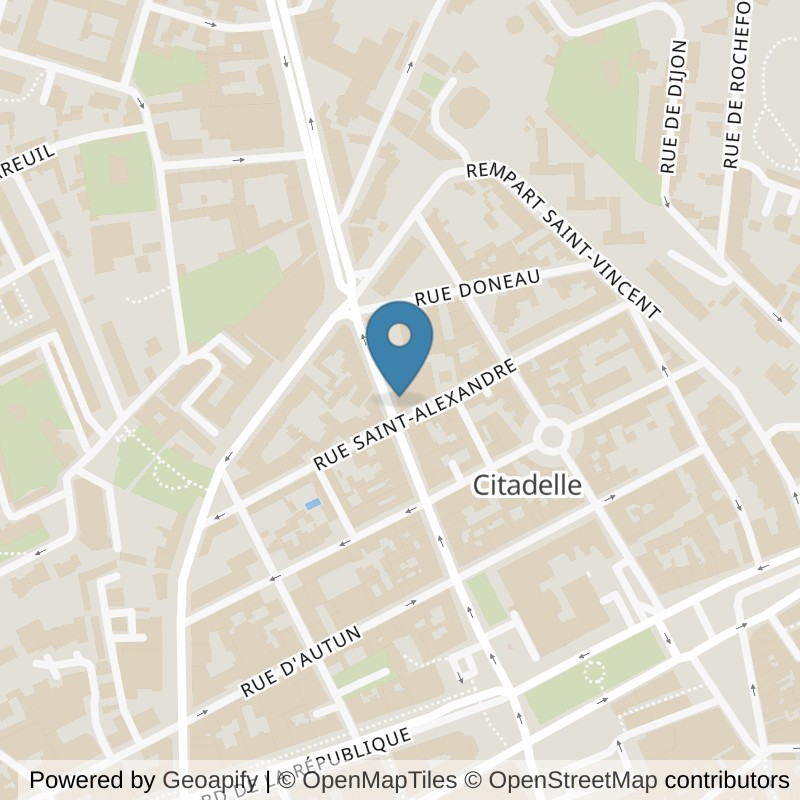 Map: location of L'Appart Fitness Chalon-sur-Saône - La Citadelle in Chalon-sur-Saône