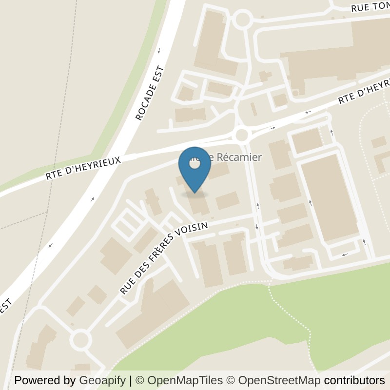 Map: location of L'Appart Fitness Chaponnay in Chaponnay