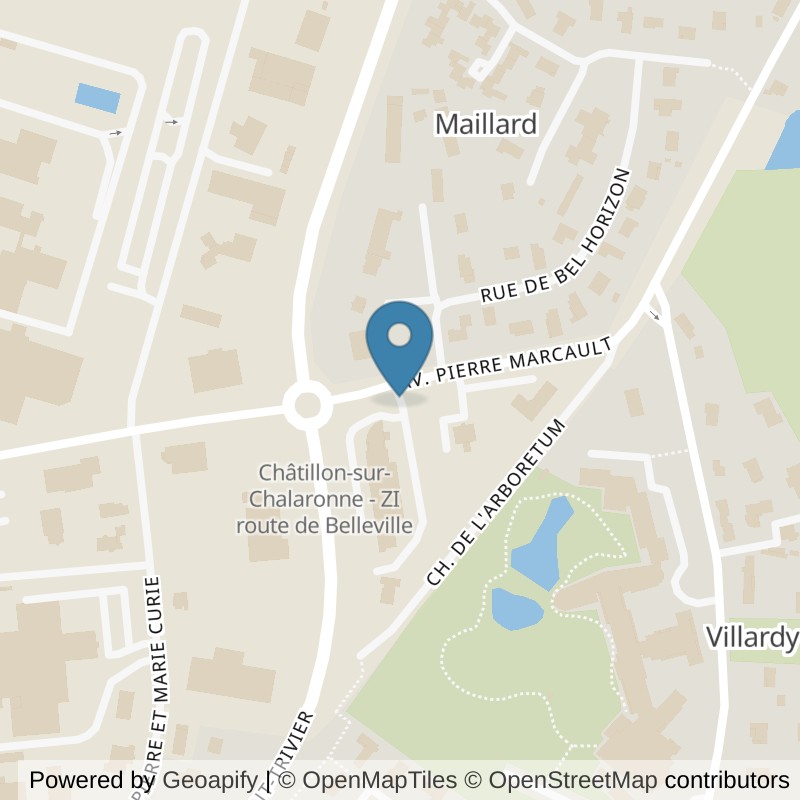 Map: location of L'Appart Fitness Châtillon-sur-Chalaronne in Châtillon-sur-Chalaronne