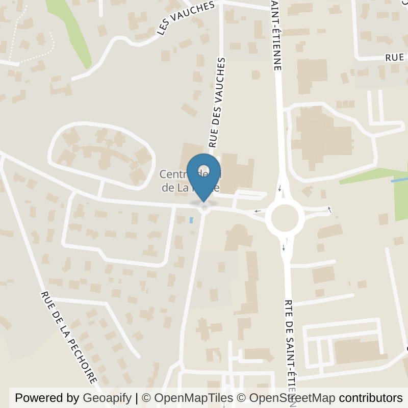 Map: location of L'Appart Fitness Feurs in Feurs