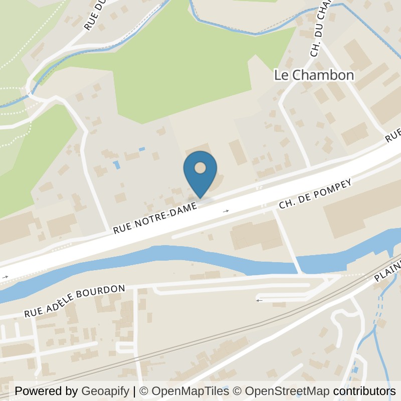 Map: location of L'Appart Fitness Rive de Gier in Lorette
