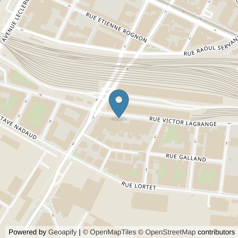 Map: location of L'Appart Fitness Lyon 7 Yves Farge in Lyon