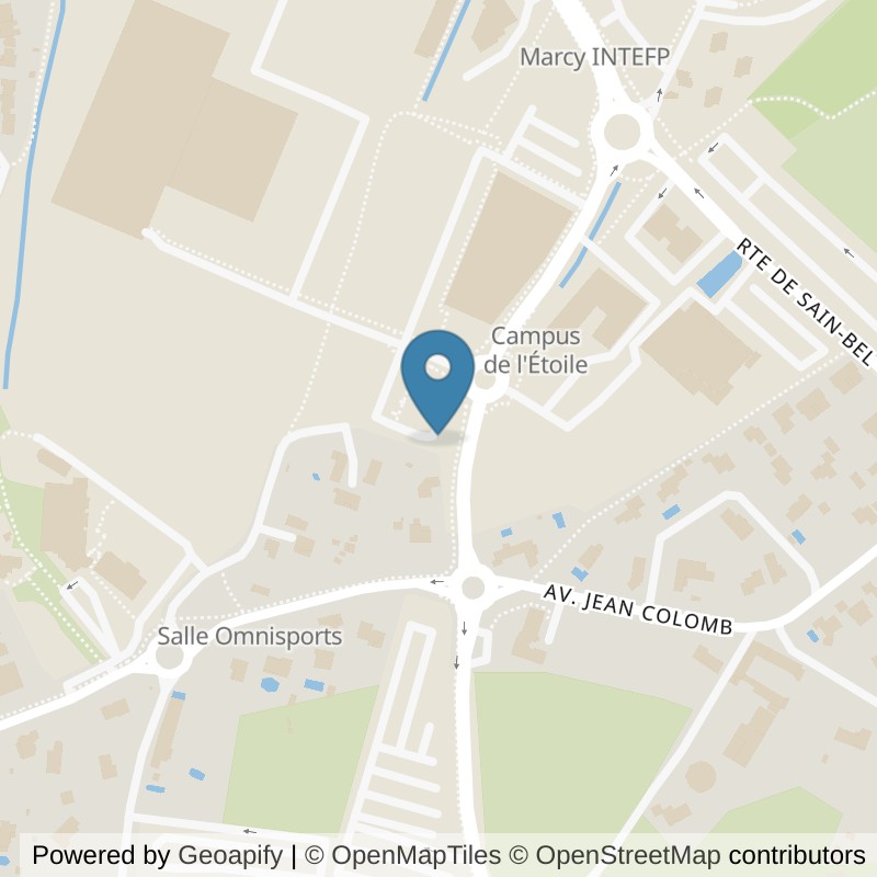 Map: location of L'Appart Fitness Marcy l'Etoile in Marcy-l'Étoile