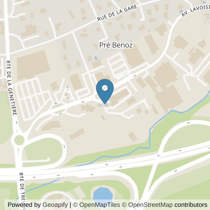 Map: location of L'Appart Fitness Massieux in Massieux
