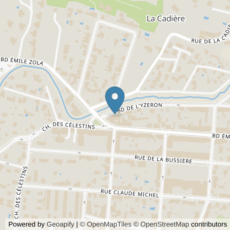 Map: location of L'Appart Fitness Oullins in Oullins-Pierre-Bénite