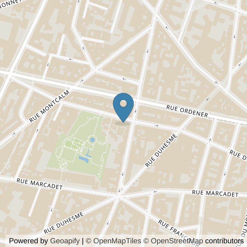 Map: location of L'Appart Fitness Paris 18 Jules Joffrin in Paris