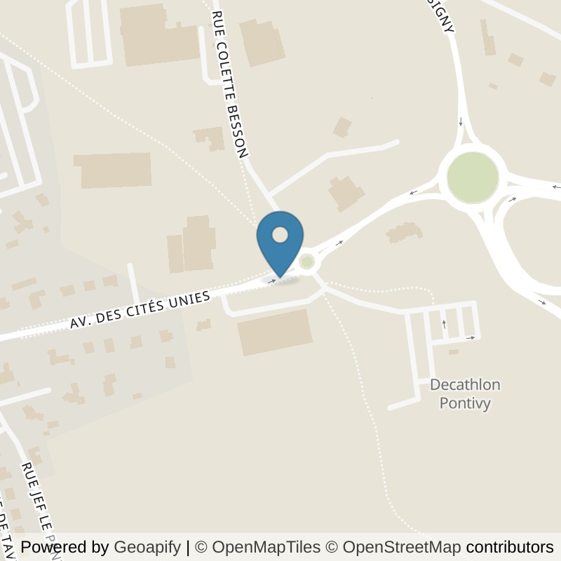 Map: location of L'Appart Fitness Pontivy in Pontivy