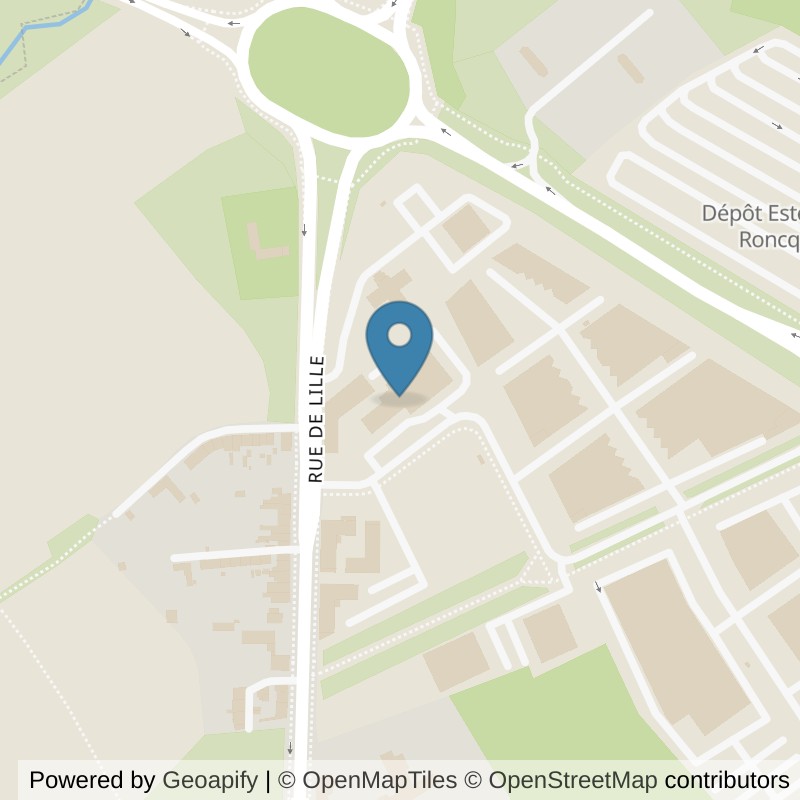 Map: location of L'Appart Fitness Roncq in Roncq