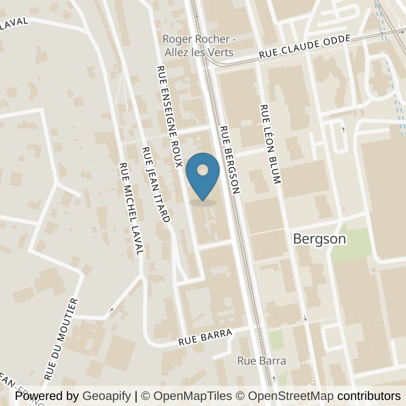 Map: location of L'Appart Fitness Saint-Étienne - Bergson in Saint-Etienne