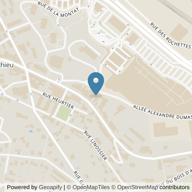 Map: location of L'Appart Fitness Saint-Étienne Monthieu in Saint-Etienne