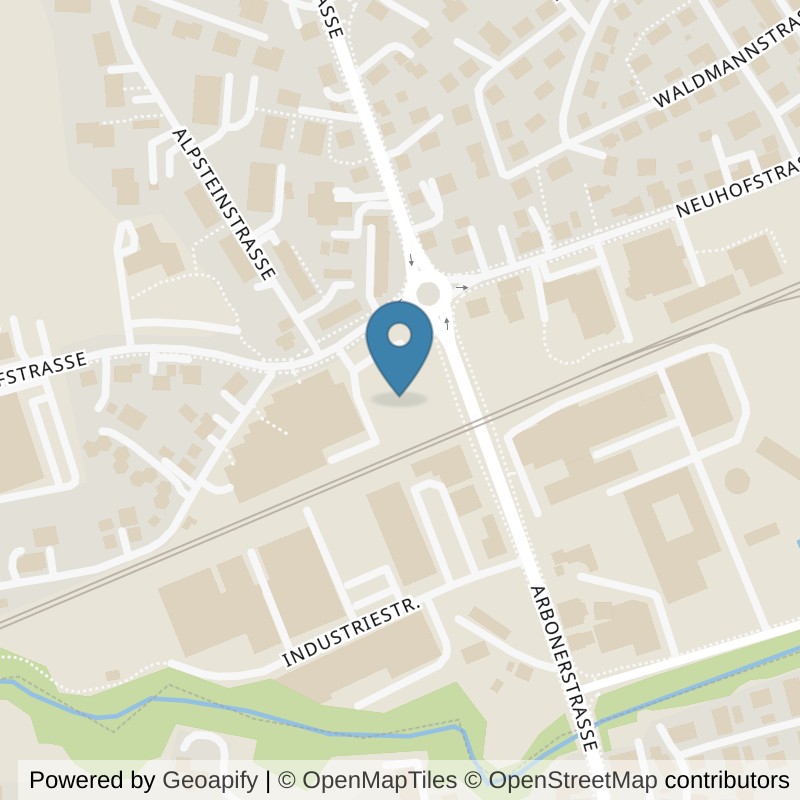 Map: location of LCF Fitness (Lake Constance Football) in Romanshorn