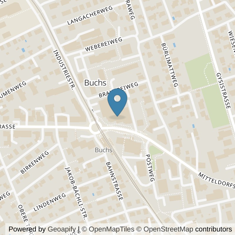 Map: location of LE GYM Buchs in Buchs