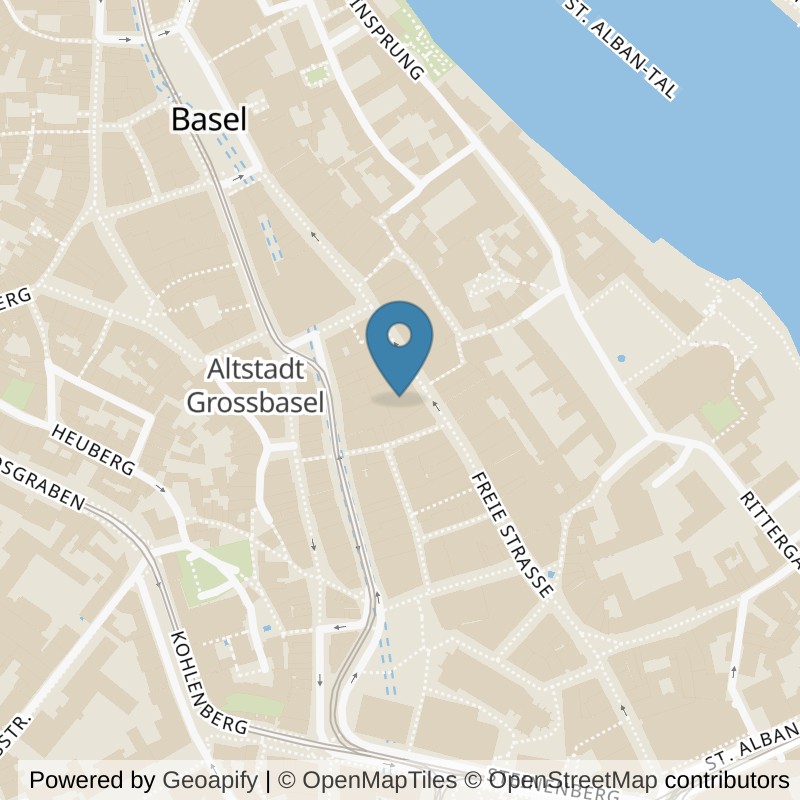 Map: location of Let's Go Fitness Basel (Freie Strasse) in Basel