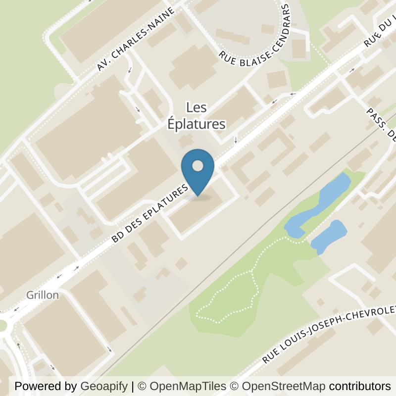 Map: location of Let's Go Fitness Chaux-de-Fonds (Eplatures) in La Chaux-de-Fonds