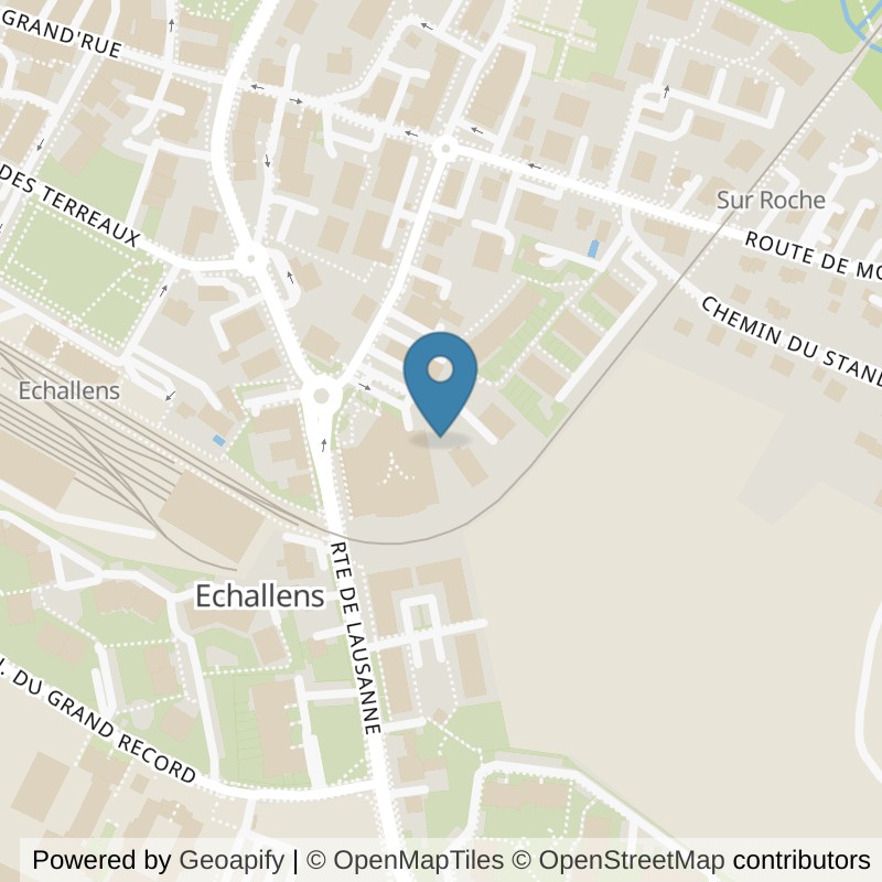 Map: location of Let's Go Fitness Echallens in Echallens