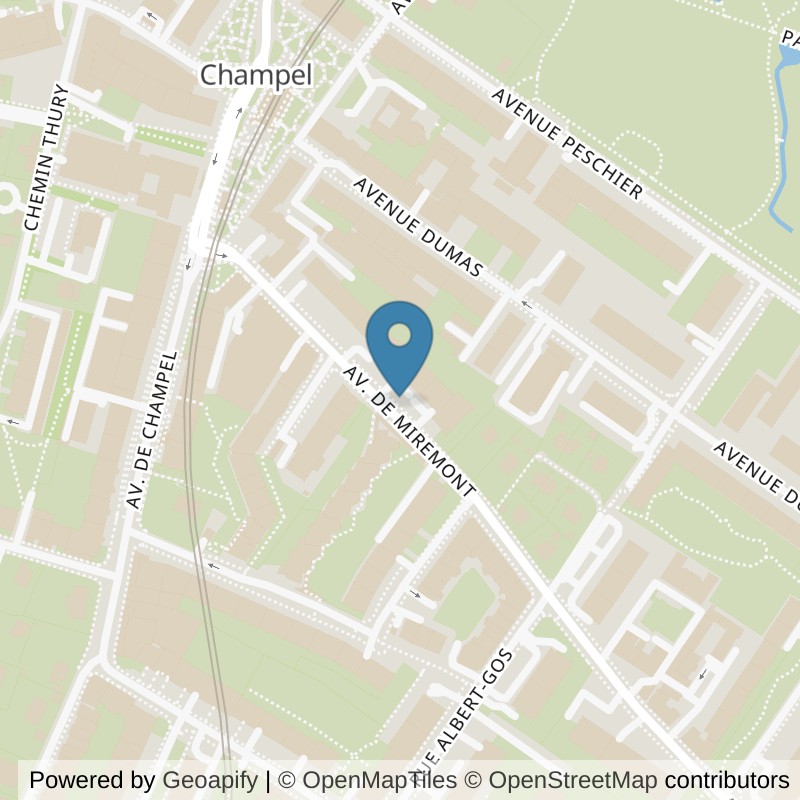 Map: location of Let's Go Fitness Genève (Champel) in Genf