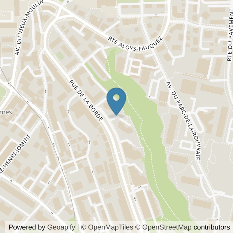 Map: location of Let's Go Fitness Lausanne (Borde) in Lausanne