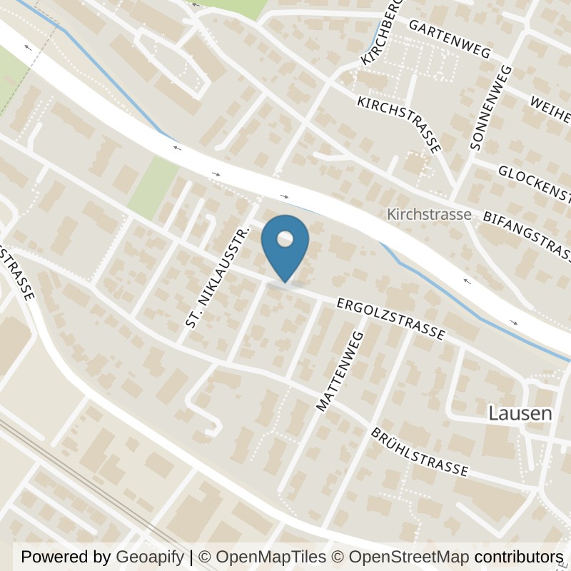 Map: location of Let's Go Fitness Lausen in Lausen