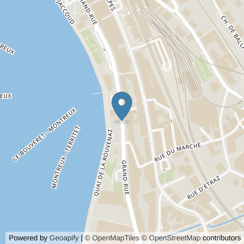 Map: location of Let's Go Fitness Montreux in Montreux