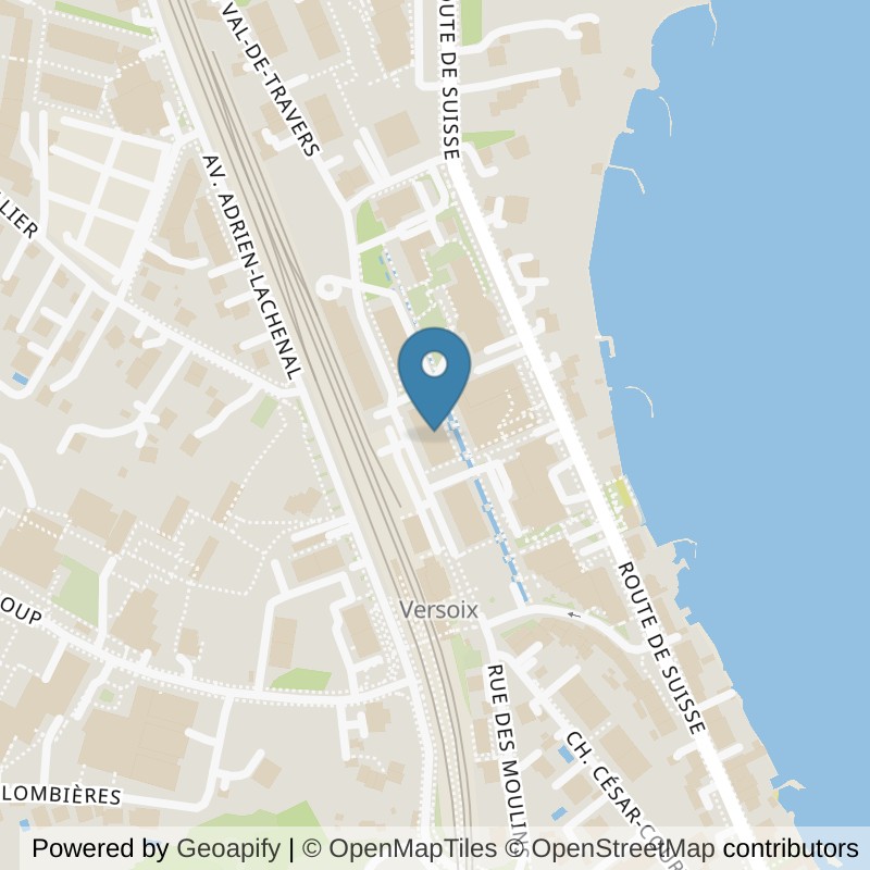 Map: location of Let's Go Fitness Versoix in Versoix