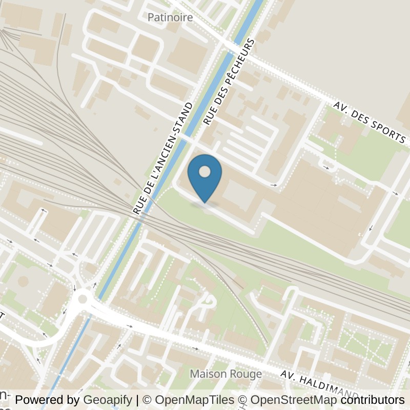 Map: location of Let's Go Fitness Yverdon (Pêcheurs) in Yverdon-les-Bains