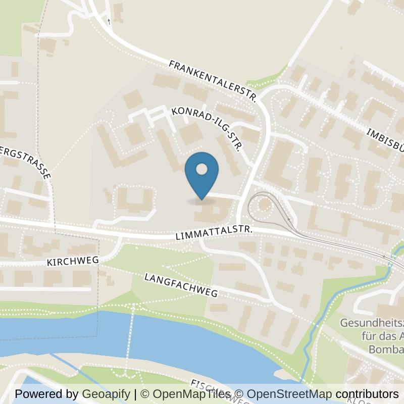 Map: location of Let's Go Fitness Zürich (Limmattalstrasse) in Zürich
