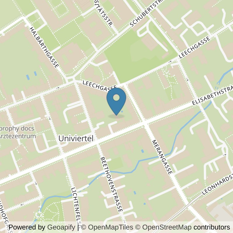 Map: location of Letsfit Fitnessstudio in Graz