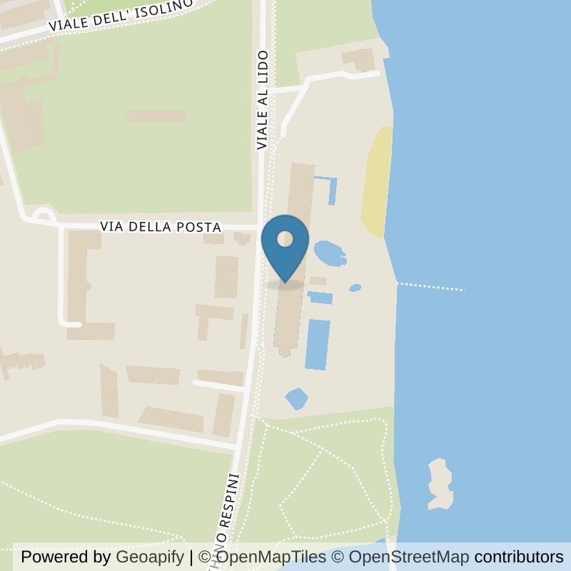 Map: location of Lido Locarno - CBR Centro Balneare Regionale in Locarno