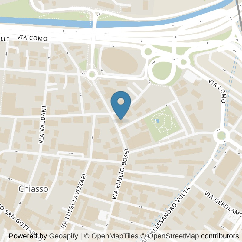 Map: location of Life Club in Chiasso