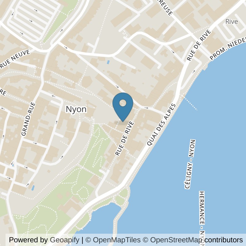 Map: location of Liistro Studio in Nyon