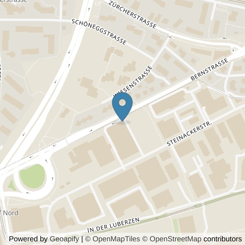 Map: location of LiveUp Athletenstützpunkt in Urdorf