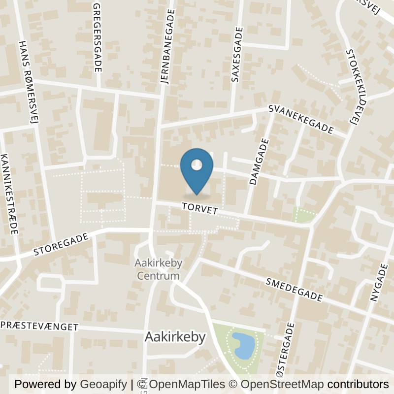 Map: location of Local Fitness Aakirkeby in Aakirkeby