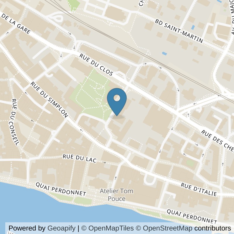 Map: location of Log3 Fitness_Spa in Vevey