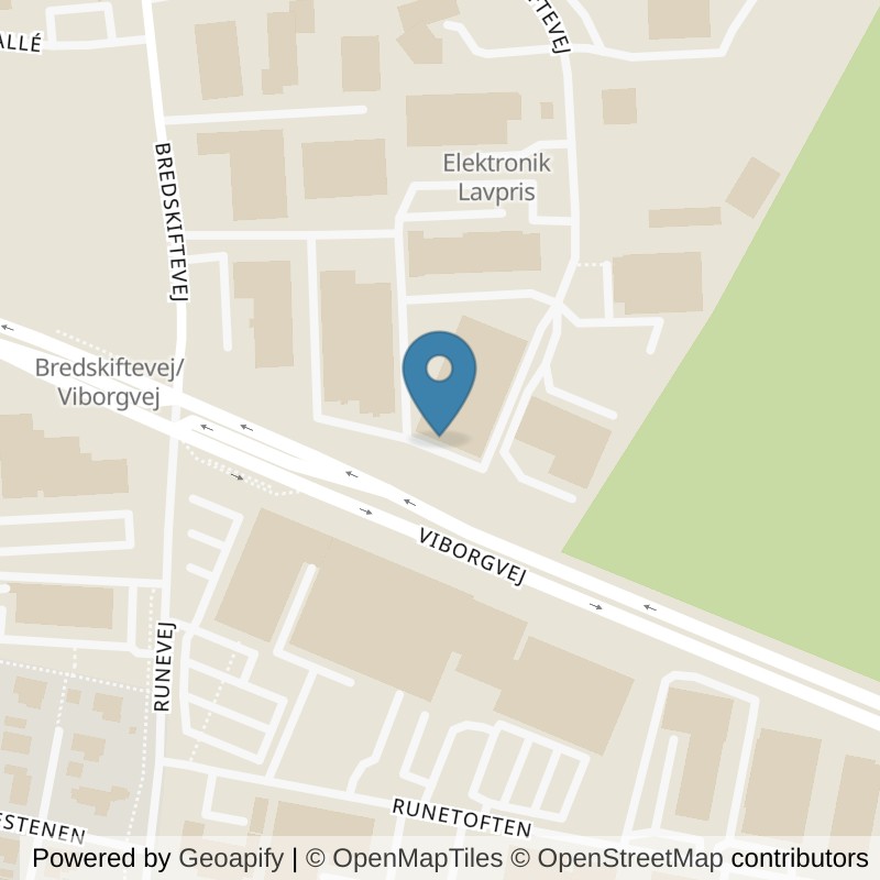 Map: location of LOOP Aarhus V in Århus V