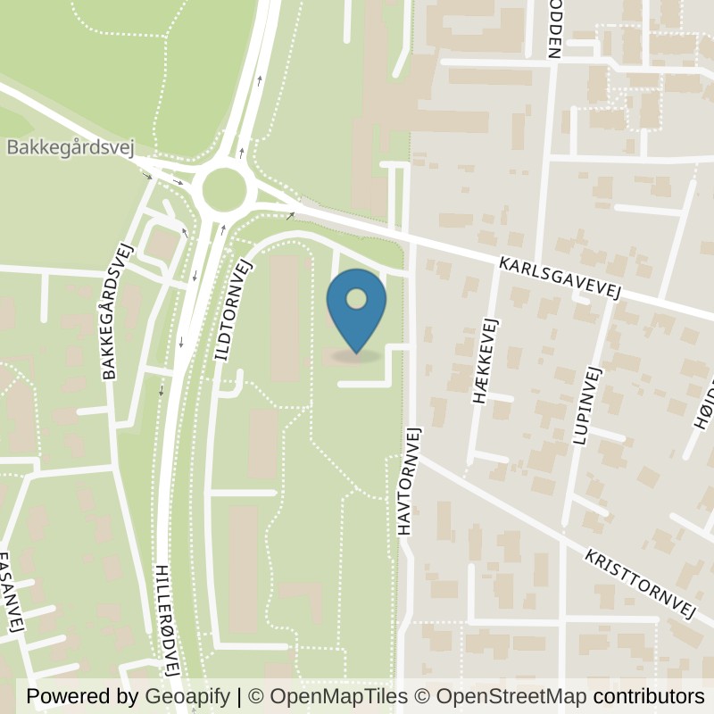Map: location of LOOP Frederiksværk in Frederiksværk