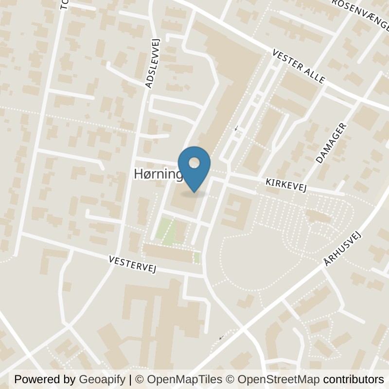 Map: location of LOOP Hørning in Hørning