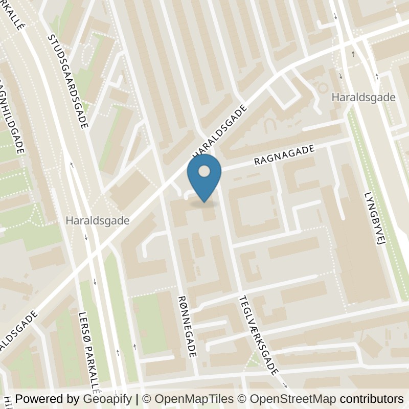 Map: location of LOOP Østerbro in København