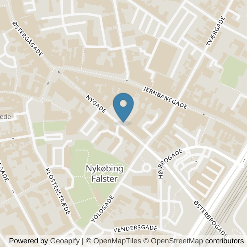 Map: location of LOOP Nykøbing Falster in Nykøbing F