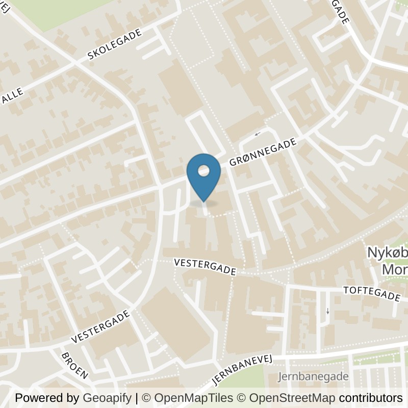 Map: location of LOOP Nykøbing Mors in Nykøbing M