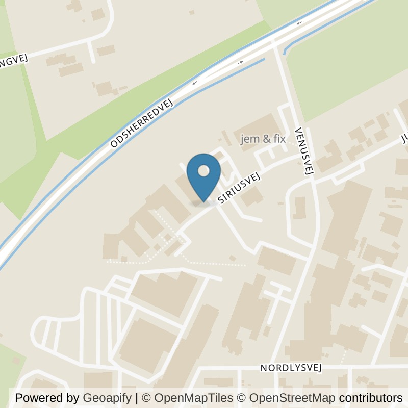 Map: location of LOOP Nykøbing Sj in Nykøbing Sj