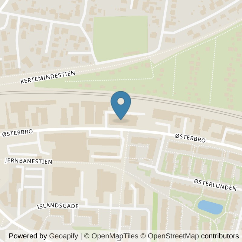 Map: location of LOOP Odense C Østerbro in Odense