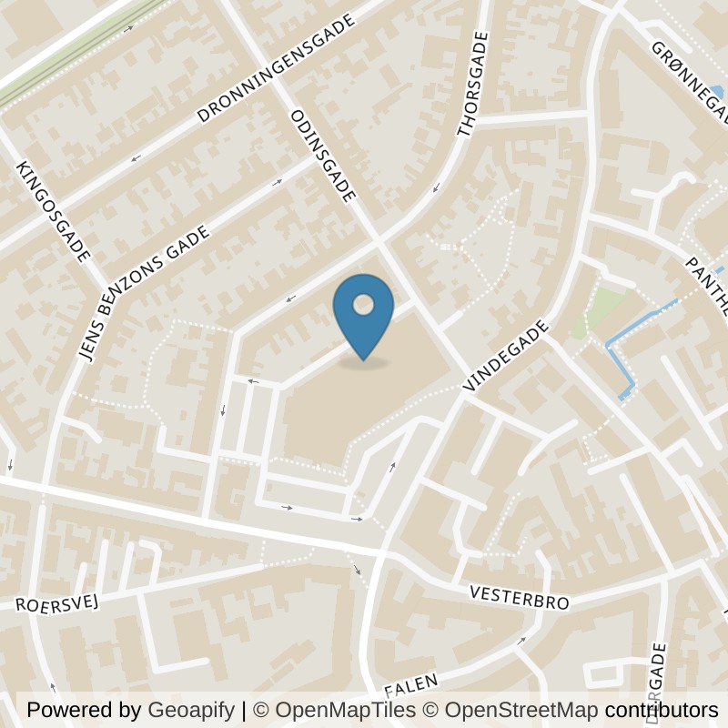 Map: location of LOOP Odense C Vesterbro in Odense