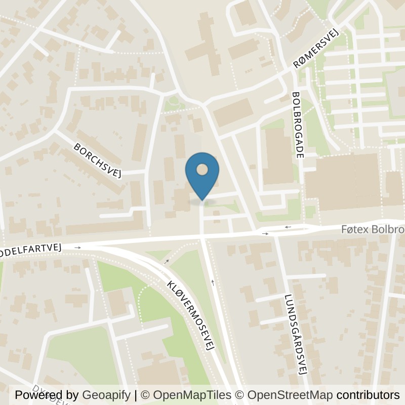 Map: location of LOOP Odense V in Odense
