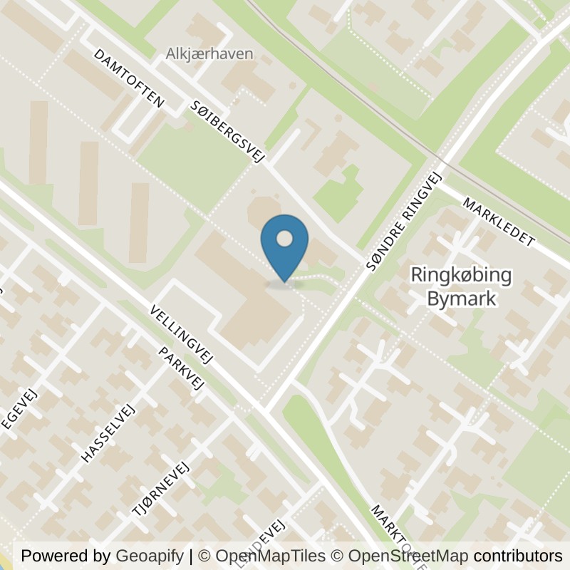 Map: location of LOOP Ringkøbing in Ringkøbing