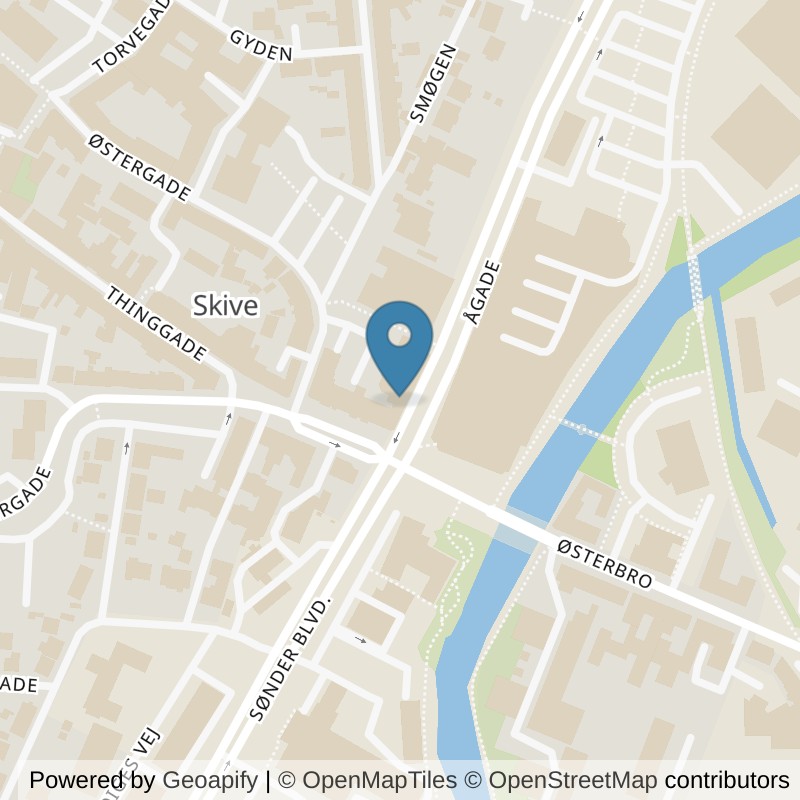 Map: location of LOOP Skive in Skive