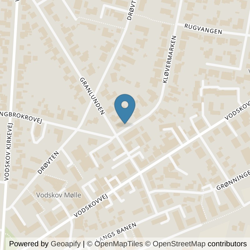 Map: location of LOOP Vodskov in Vodskov