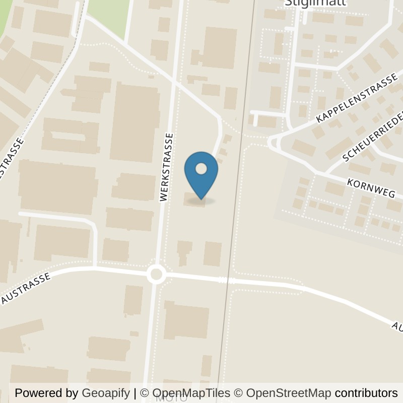 Map: location of Lysspark Fitness GmbH in Lyss