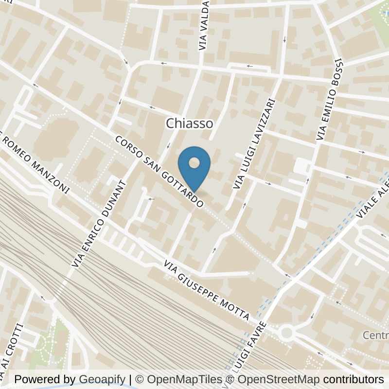 Map: location of MADDYFIT in Chiasso