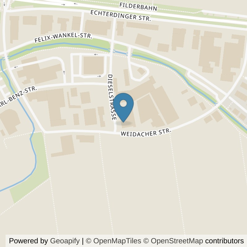 Map: location of MC Shape Bernhausen in Filderstadt